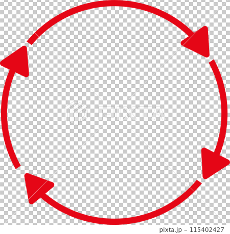 回転矢印(循環)サイクル アイコン 回転矢印(循環)サイクル アイコン 115402427