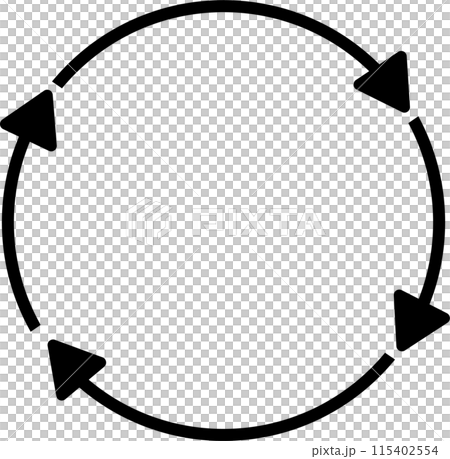 旋轉箭頭（循環）循環圖標 115402554