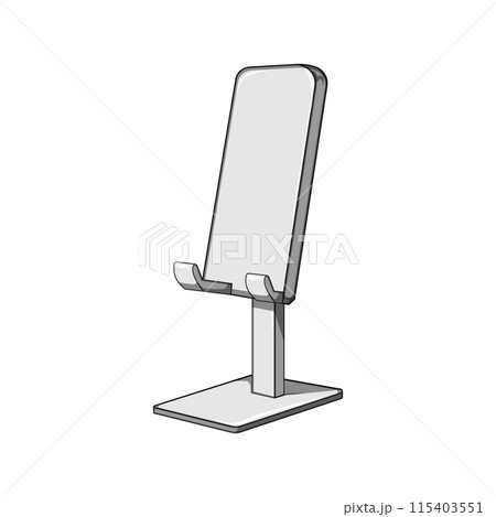 smart table phone holder cartoon vector illustration 115403551