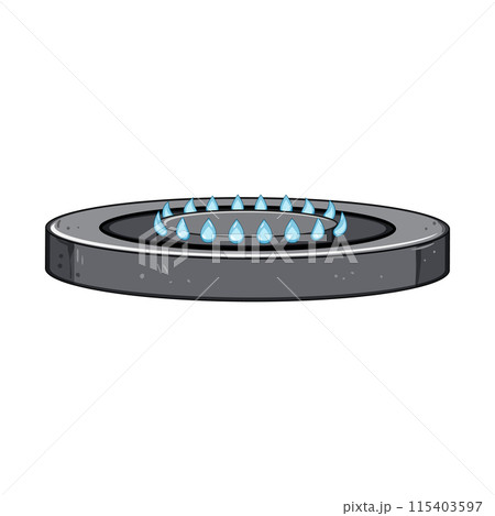 cooker stove burner cartoon vector illustration cooker stove burner cartoon vector illustration 115403597