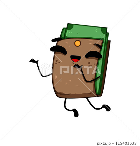 money purse character cartoon vector illustration 115403635