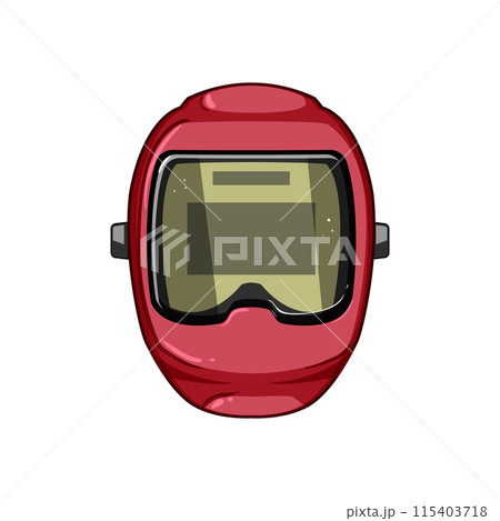 line helmet welding cartoon vector illustration 115403718