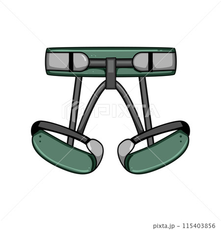 risk climbing harnesses cartoon vector illustration 115403856