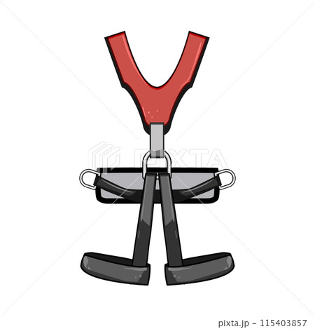 sport climbing harnesses cartoon vector illustration 115403857