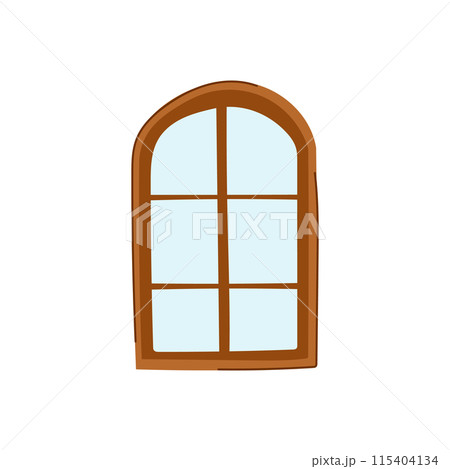 shine window frame cartoon vector illustration 115404134