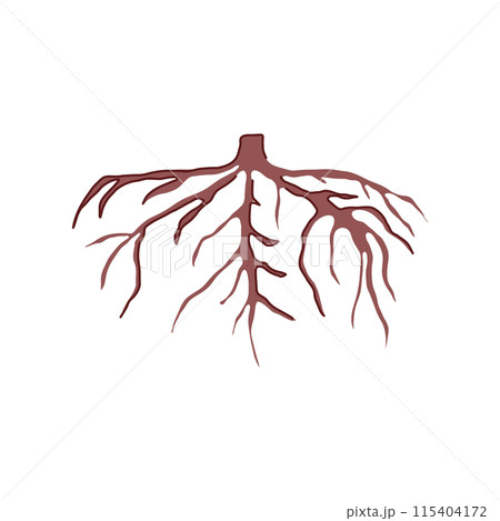 nature tree root cartoon vector illustration 115404172