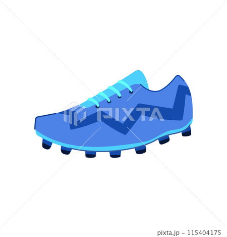 player soccer boots cartoon vector illustration 115404175