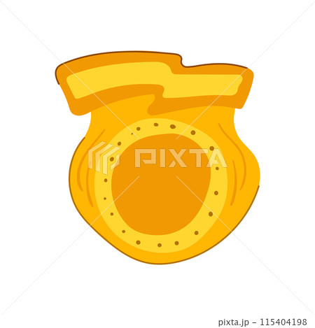 west sheriff badge cartoon vector illustration 115404198
