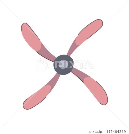 airplane propeller cartoon vector illustration 115404239