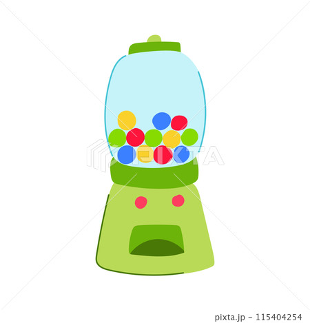 neon lotto ball machine cartoon vector illustration neon lotto ball machine cartoon vector illustration 115404254