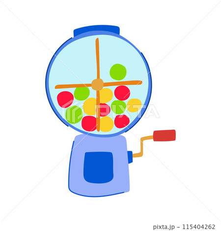 bingo lotto ball machine cartoon vector illustration bingo lotto ball machine cartoon vector illustration 115404262