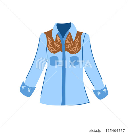 graphic cowgirl shirt cartoon vector illustration graphic cowgirl shirt cartoon vector illustration 115404337