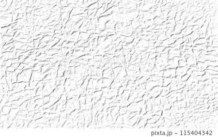 Vector wrinkled white paper texture. Realistic background 115404342