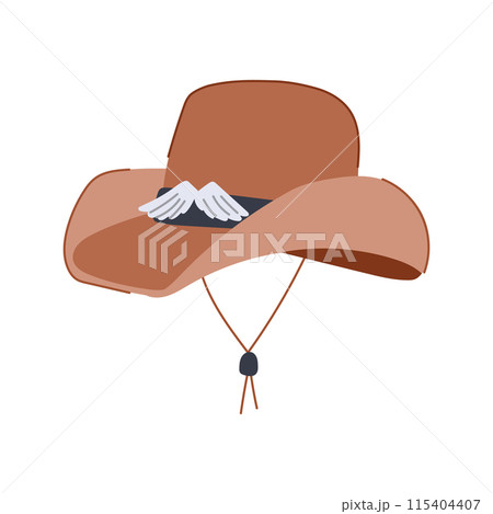 western cowboy hat cartoon vector illustration western cowboy hat cartoon vector illustration 115404407