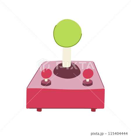 machine arcade joystick cartoon vector illustration 115404444