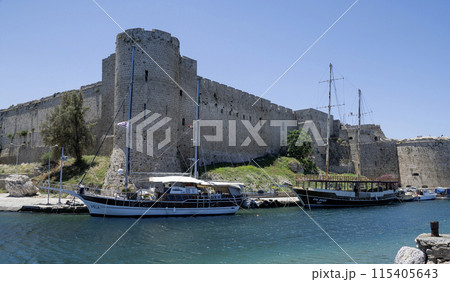 Girne, Kyrenia, Northern Cyprus- June1,2024 Kyrenia Girne Old Harbour,Girne is a city on the northern coast of Cyprus, noted for its historic harbour and castle. 115405643