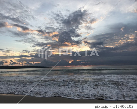 beautiful view from the window of the plane 115406102