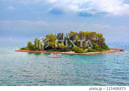 Pontikonisi island, Corfu, Greece 115406873