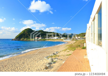【福岡県】快晴の糸島 二見ヶ浦海岸 【福岡県】快晴の糸島 二見ヶ浦海岸 115408494