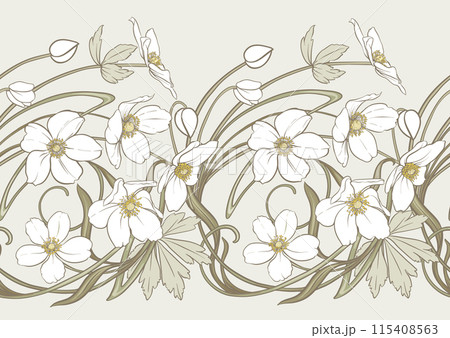 Forest Anemone flowers, decorative flowers  115408563