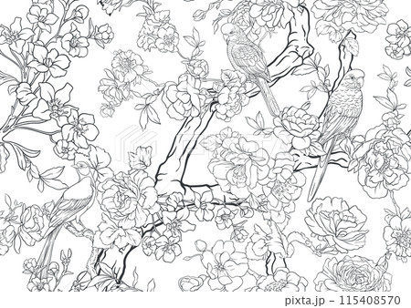 Seamless pattern, background. Vector illustration 115408570