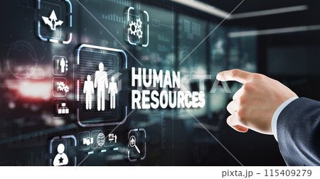 Modern Human Resources Hiring Job Occupation Concept. Business Technology 115409279