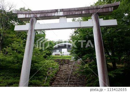 茨城県　常陸国出雲大社の鳥居 115412035