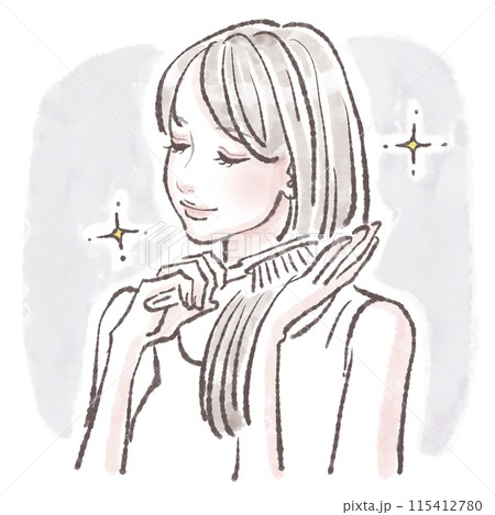 女性・女の子のイラスト素材 115412780