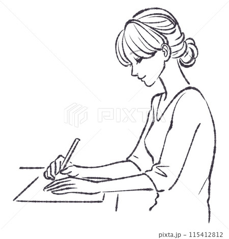 女性・女の子のイラスト素材 女性・女の子のイラスト素材 115412812