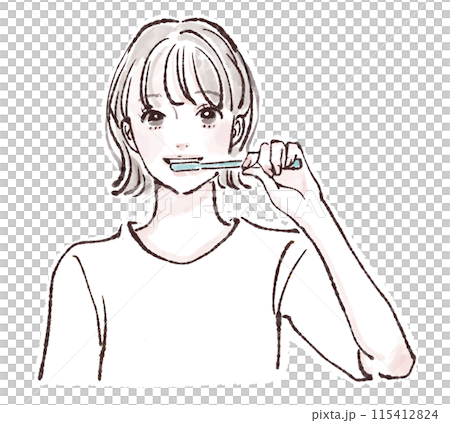 Illustration material of women and girls 115412824