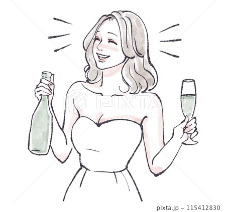 女性・女の子のイラスト素材 女性・女の子のイラスト素材 115412830