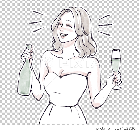 女性・女の子のイラスト素材 女性・女の子のイラスト素材 115412830