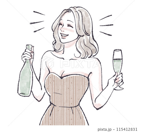 女性・女の子のイラスト素材 115412831