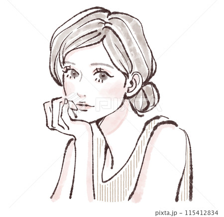 女性・女の子のイラスト素材 115412834