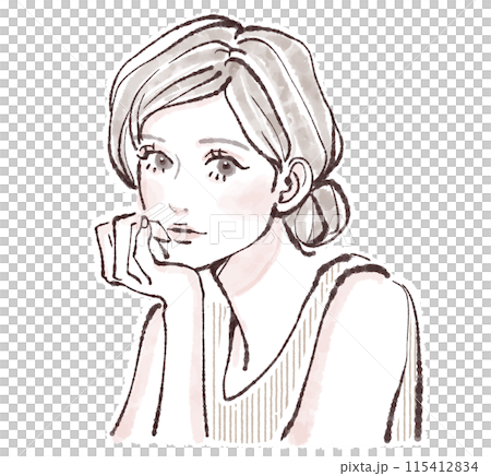 女性・女の子のイラスト素材 115412834