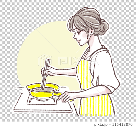 Illustration material of women and girls 115412870