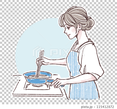 婦女和女孩插畫素材 115412872