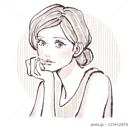 女性・女の子のイラスト素材 115412879