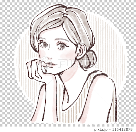 女性・女の子のイラスト素材 115412879