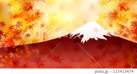 紅葉　葉　秋　背景	 115413474