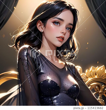 ドレスを着た女性 115413682