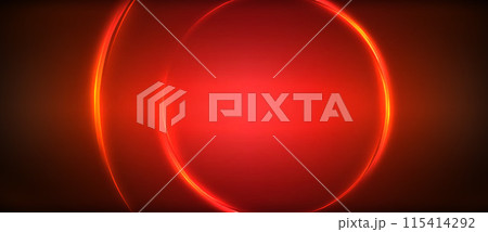 Neon glowing circle rays, light round lines in the dark, planet style neon wave lines. Energetic electric concept design for wallpaper, banner, background Neon glowing circle rays, light round lines in the dark, planet style neon wave lines. Energetic electric concept design for wallpaper, banner, background 115414292