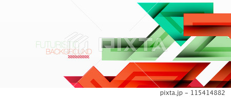 Dynamic lines geometric background. Vector Illustration For Wallpaper, Banner, Background, Card, Book Illustration, landing page 115414882