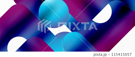 Serene Symmetry. Minimalist Lines and Circles Merge in a Tranquil Dance of Gradients, Shaping an Enchanting Abstract Backdrop of Elegance Serene Symmetry. Minimalist Lines and Circles Merge in a Tranquil Dance of Gradients, Shaping an Enchanting Abstract Backdrop of Elegance 115415057