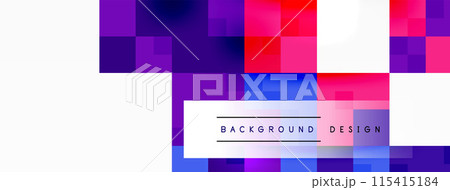 Dynamic colorful squares background. Vector Illustration For Wallpaper, Banner, Background, Card, Book Illustration, landing page Dynamic colorful squares background. Vector Illustration For Wallpaper, Banner, Background, Card, Book Illustration, landing page 115415184