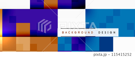 Dynamic colorful squares background. Vector Illustration For Wallpaper, Banner, Background, Card, Book Illustration, landing page 115415252