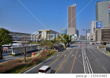 《岐阜県》JR岐阜駅前の高層ビル 《岐阜県》JR岐阜駅前の高層ビル 115415465