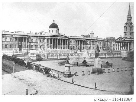 昔のイギリス　ロンドン　ナショナル・ギャラリー 115418364