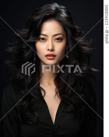Portrait Photography of Young asian beauty...のイラスト素材 [115418805] - PIXTA
