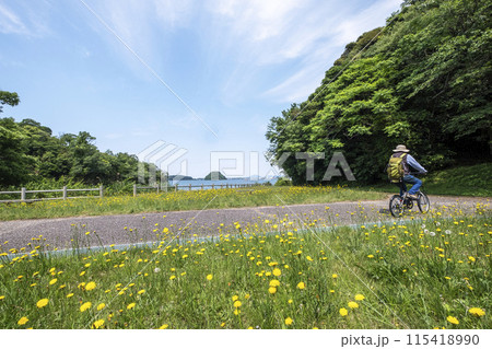 湖山池周辺をサイクリングで楽しむイメージ 湖山池周辺をサイクリングで楽しむイメージ 115418990